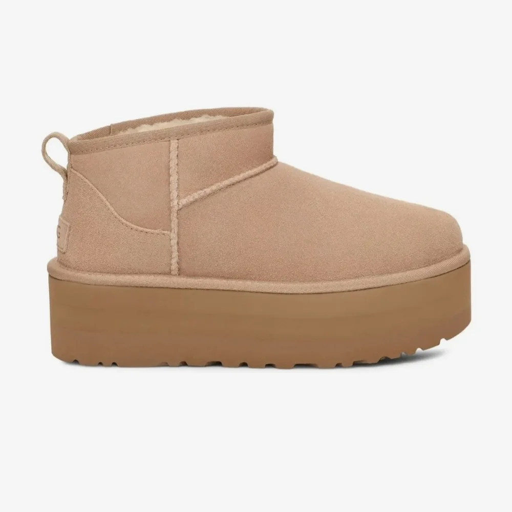 UGG Classic Ulta Mini SandWomen's Platform Ankle Boots Size 10 Brand New In Box
